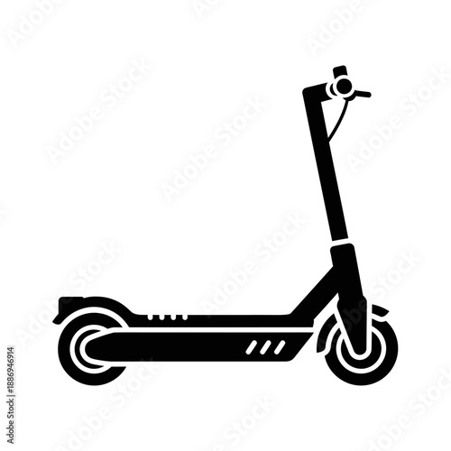 Electric Scooter Icon – E-Scooter Urban Transport Symbol for Mobility & Smart City Design