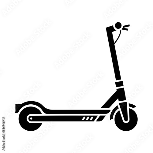 Electric Scooter Icon – E-Scooter Urban Transport Symbol for Mobility & Smart City Design