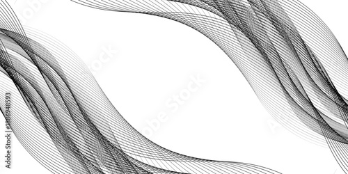 Abstract wave line. Digital frequency equalizer. digital Stylized line art background. Vector