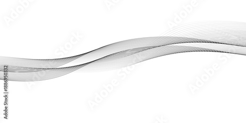 Abstract wave line. Digital frequency equalizer. digital Stylized line art background. Vector