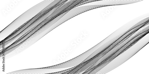 Abstract wave line. Digital frequency equalizer. digital Stylized line art background. Vector