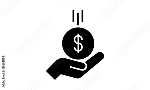 Vektor - Hand mit Geld / Vector - hand with money