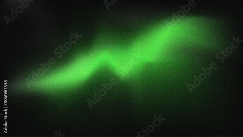 Abstract Green Light Wave on Dark Background – Futuristic Glowing Energy Vector