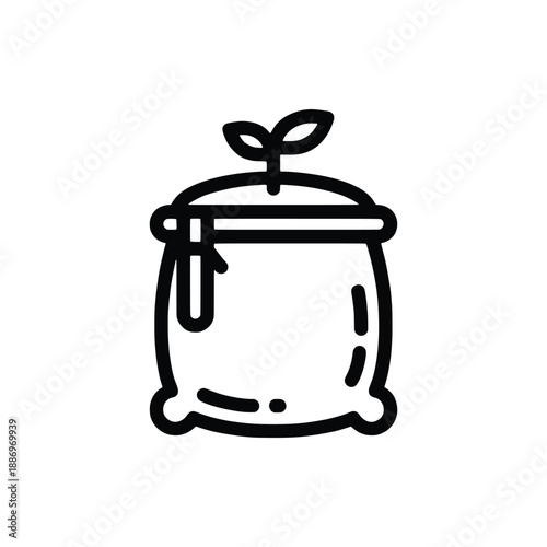 Mushroom Substrate Bag Icon