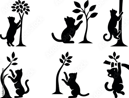 Abstract Black and White Swirl Shape - Organic Flowing Design Element, Minimalist Art