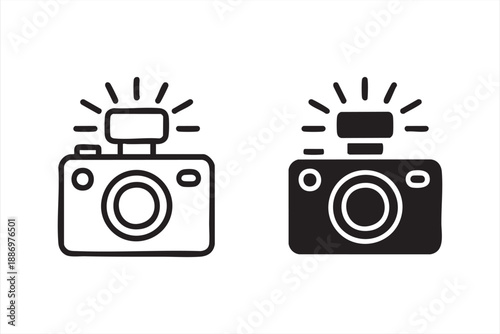 Photography Camera Icons for Marketing and Visual Platforms