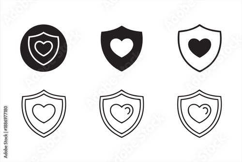 Safety and Trust Shield Icons for Insurance Platforms