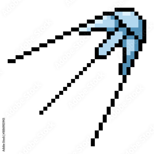 Vector Pixel Icon - Space Satellite