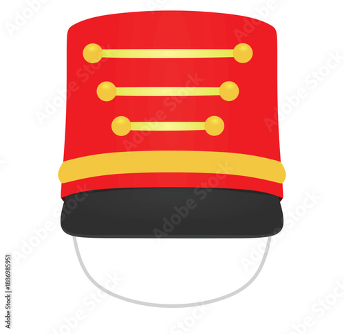 Major parade performer's hat. vector