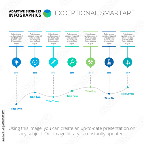 Options and Line Chart Slide Template