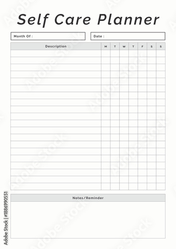 Self-Care Planner