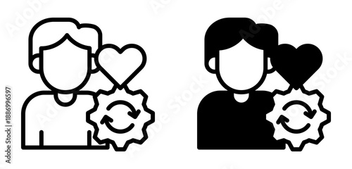 Life Progress Icon Collection line & Mixed Style 