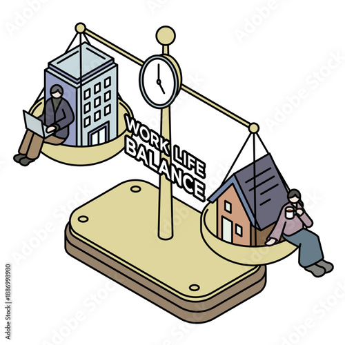 ワークライフバランスを天秤にかける