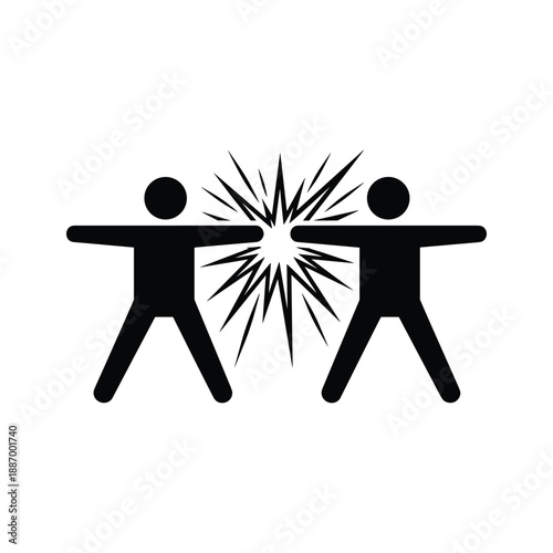 Conflict Resolution Vector Illustration