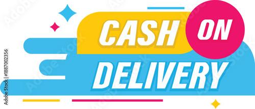 Cash on Delivery Sign for Payment Highlighting Service