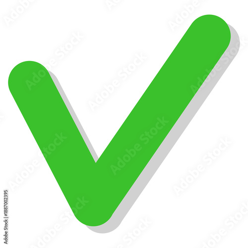 green check mark with data style, agree sign	
