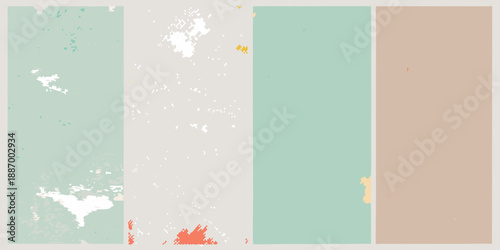 A simple abstract composition of four vertically arranged color blocks