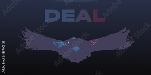 A striking image featuring the word deal above a handshake illustration