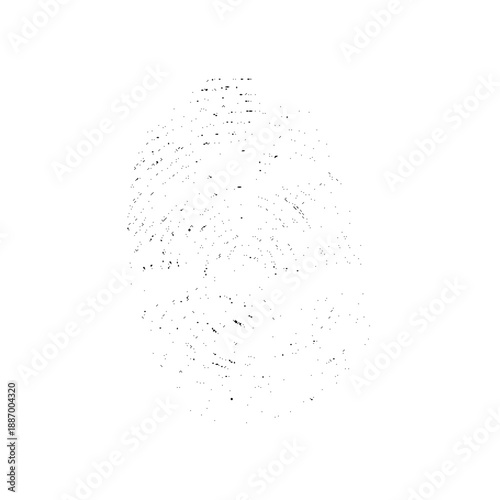 An abstract fingerprint design with a grunge texture background. Vector fingerprints Transparent background.	
