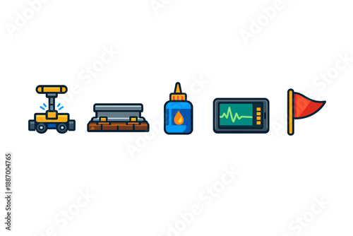 Tools and items used in a workshop setting with a focus on practical applications for various tasks and projects that require precision and attention