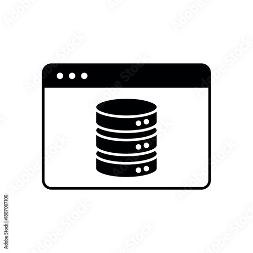 Icon a server storage browser window, isolated against a clean background.