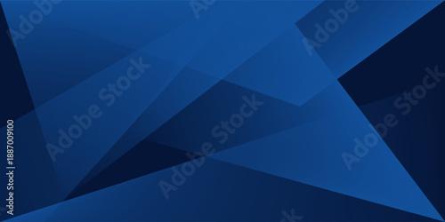 Black dark navy blue silver abstract pattern background. Geometric shape. Line triangle angle fold polygon diamond 3D. Color gradient ombre. Rough grain noise. Light shadow. Matte shimmer. Minimum.