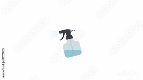 Barber Spray Bottle Animation