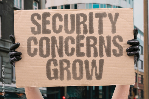 Canvas-taulu "Security Concerns Grow" Defense worries escalate significantly