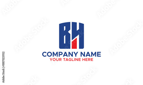 Free Download Letter BH logo design, Template, Logo design - GFXLoad