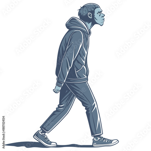 Hyper-realistic Digital Clone with Eerie Unnatural Gaze and Flawless Synthetic Skin in a Futuristic Concept.