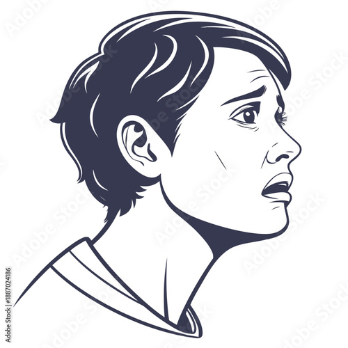 Eerie Human-like Face Exhibiting Incorrect Emotional Cues, Highlighting the Uncanny Valley of AI.