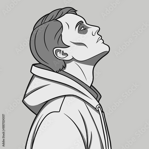 Artificial Human Clone with Symmetrical Perfection and Flawless Design, Representing AI-Driven Creation.