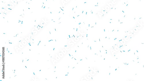 loopable blue paper confetti animation with white background alpha channel 4k.
