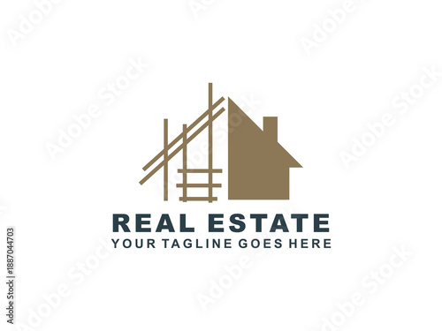 Real Estate logo Template collection, abstract house and building icons for property branding