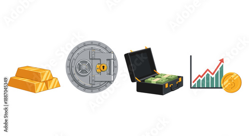 An older woman holds a red heart, with a colorful flower bouquet, patterned gift box, and a decorative red ribbon.