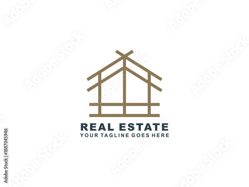 Real Estate logo Template collection, abstract house and building icons for property branding