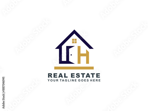 Real Estate logo Template collection, abstract house and building icons for property branding