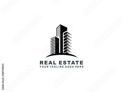 Real Estate logo Template collection, abstract house and building icons for property branding