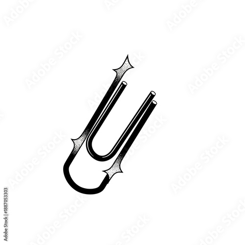 Black paper clip