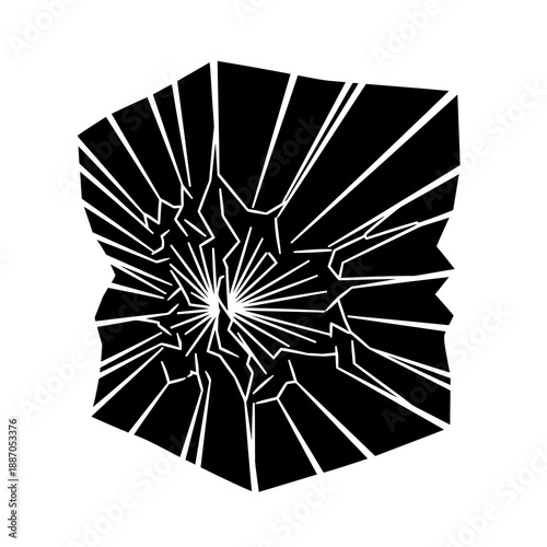 Abstract black and white geometric design