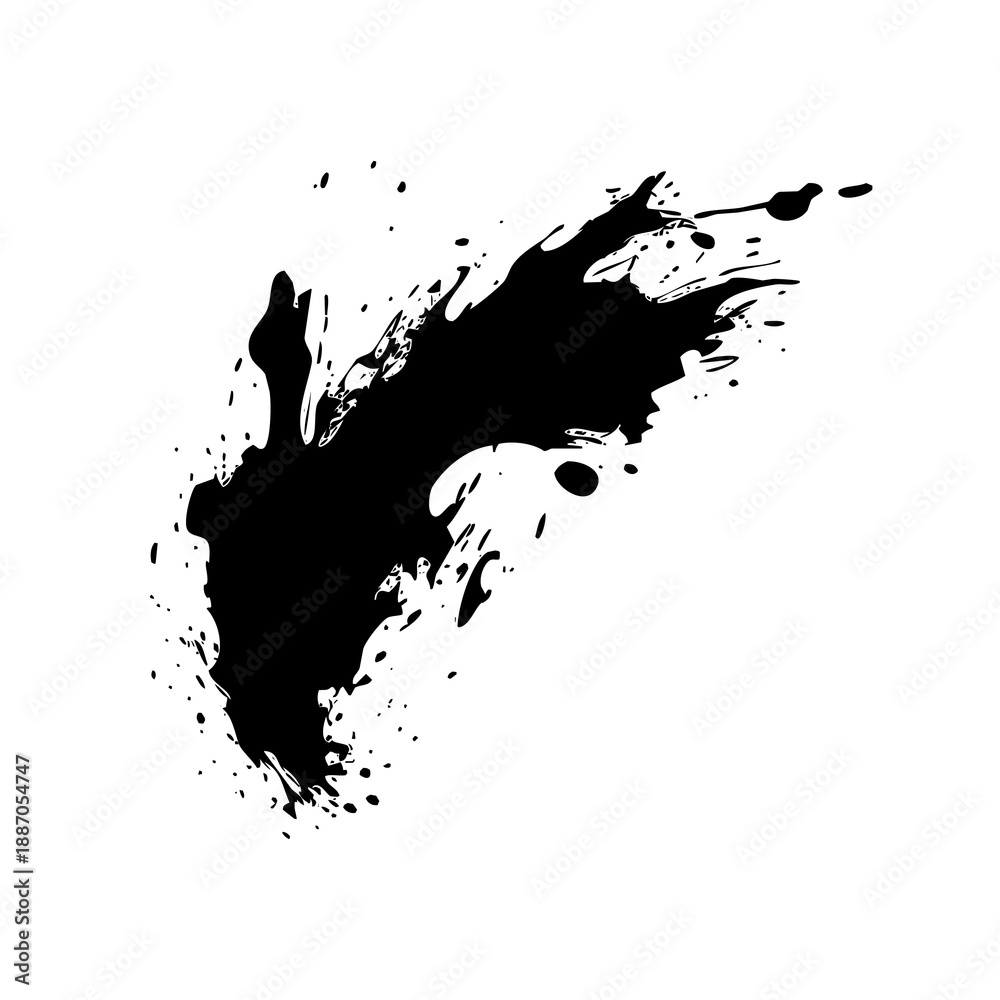 Naklejka premium Splash stroke