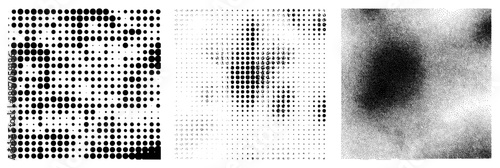 Halftone Dot Gradient Transition from Solid to Faded