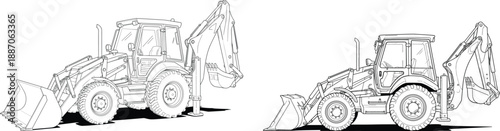 Vintage antique hand drawing of a man and woman near an industrial oil rig and drilling platform silhouette with a sea ship sketch