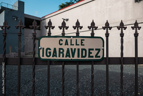 sign of calle Igaravidez in Vega Baja