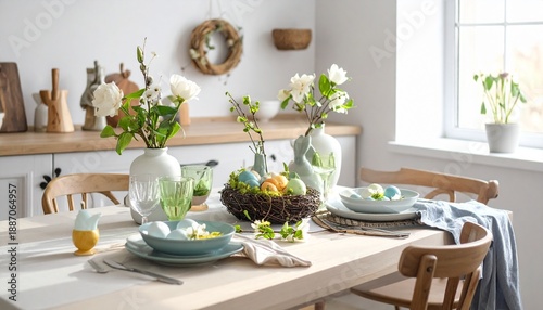 Wallpaper Mural Frühlingshafte Oster-Tischdeko Torontodigital.ca