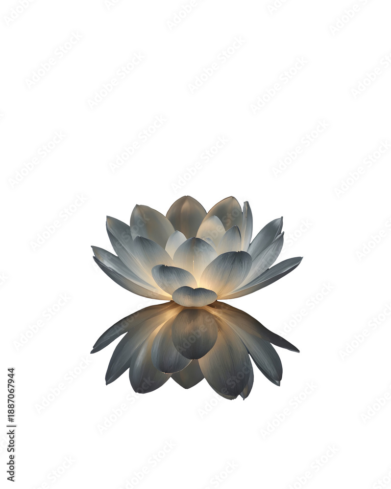 Fototapeta premium Glowing Lotus Flower Light