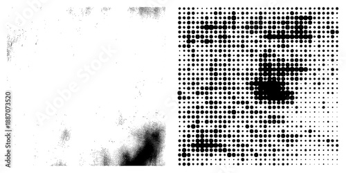 Halftone Dot Gradient Illustration with Alpha Channel
