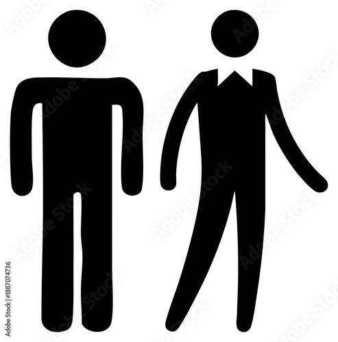 Male Gender Symbol Representing Men and Business Professional