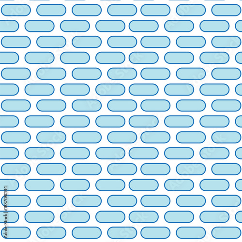 medical drugs tablets pattern scalable vector geometric background in blue