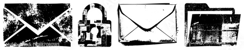 Grunge Styled Digital for Email, Security, Mail, and File Management